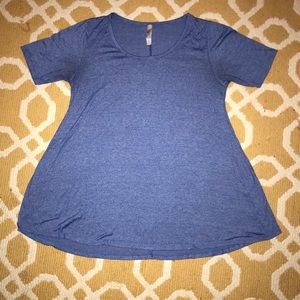 Small solid blue Lularoe Perfect T